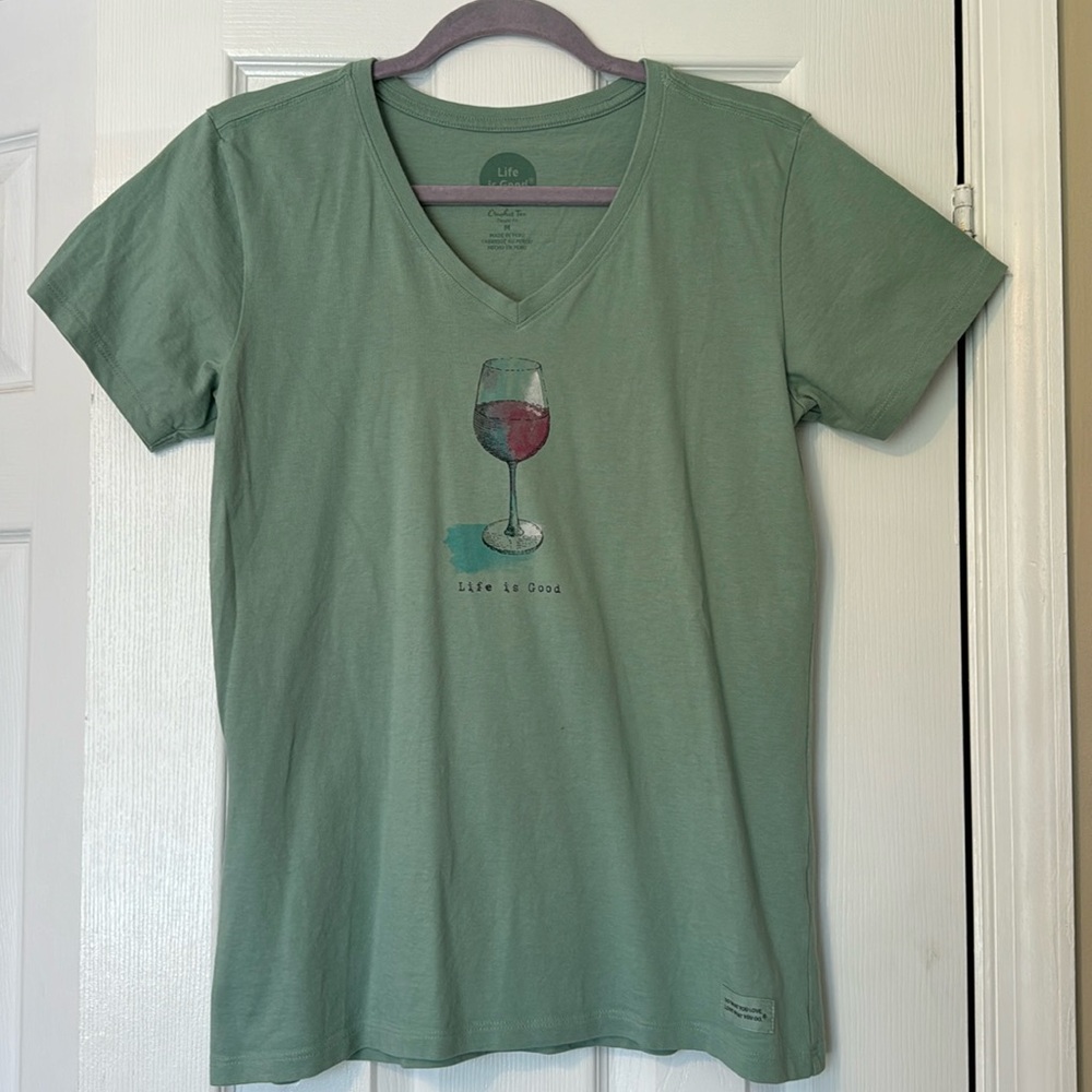 💜 Life is Good Wine Crusher Tee
